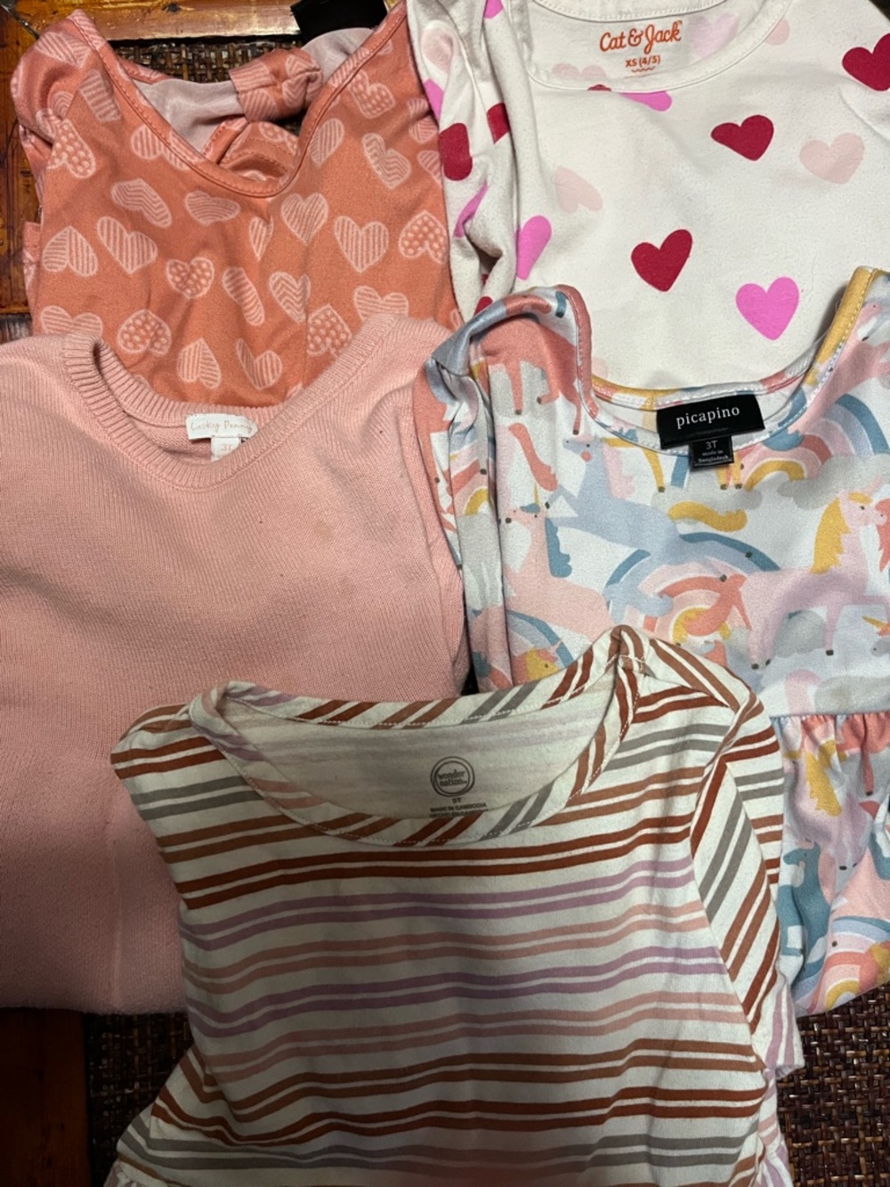 Mixed Girls dress Bundle — Pink, Coral, White, Brown